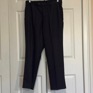 Braggi Louis Rafael men’s dress pants slacks 34/29. Black, flat front.